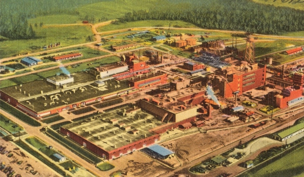 Factoría de DuPont en los años 30