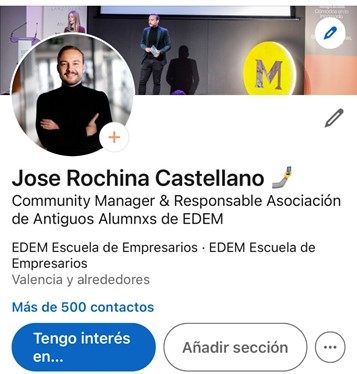 perfil de LinkedIn Jose Rochina